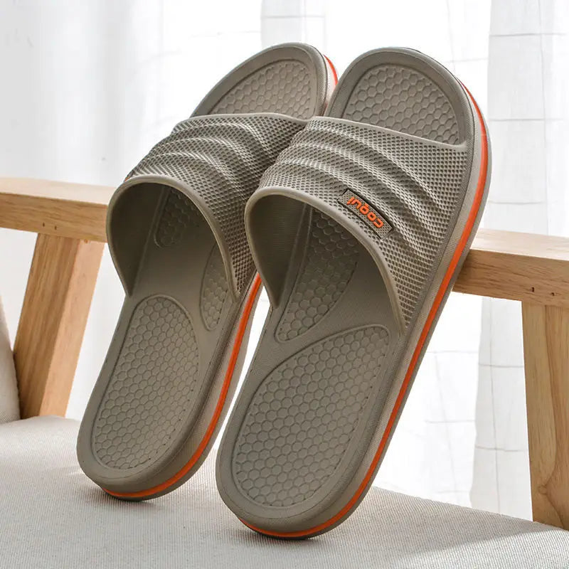 Men Slipper for Home Beach Slippers Women Non-slip Bath Female Slippers Outdoors Man 2024 Summer Shoes Unisex Indoor Slippers