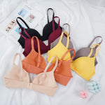 Seamless Bras for Women Push Up Bras No Wire Brassiere A B Cup Underwear Sexy Bralette Three Quarters(3/4 Cup)  Lingerie