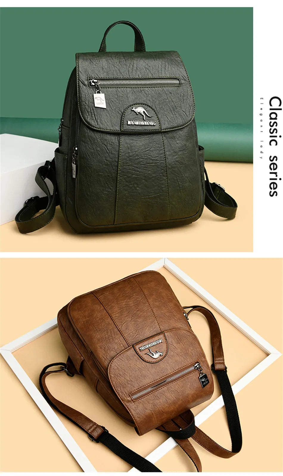 5 Color Women Soft Leather Backpacks Vintage Female Shoulder Bags Sac a Dos Casual Travel Ladies Bagpack Mochilas School Bags