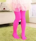 Girls Ballet Dance Pantyhose Children A Thin Section Fashion Velvet Tights Baby Solid Black White Stockings For 0-15Y Kids CN