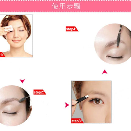 Black Eyebrow Tweezers Stainless Steel Slant Tip Hair Removal Makeup Tool Kit Eyelashes Extension  Double Eyelid  Application
