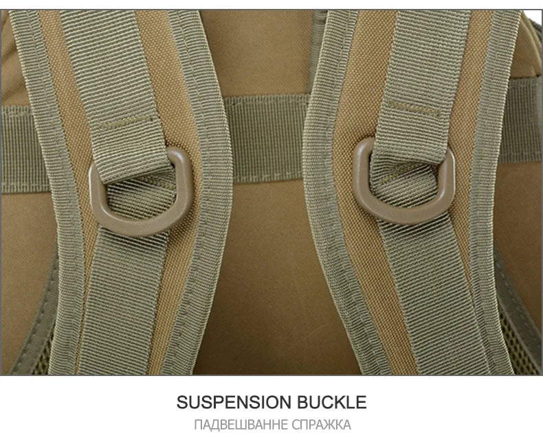 40L Camping Backpack Men's Bag Travel Bags Tactical Molle Climbing Rucksack Hiking Outdoor Reflective Shoulder Fishing Bag