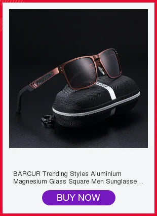 BARCUR Aluminum Men Sunglasses Polarized Male Sun Glasses For Men Women Eyewear Accessories