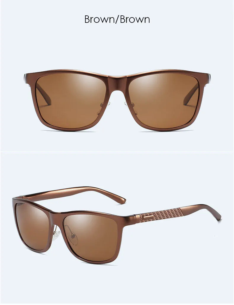 BARCUR Aluminum Men Sunglasses Polarized Male Sun Glasses For Men Women Eyewear Accessories
