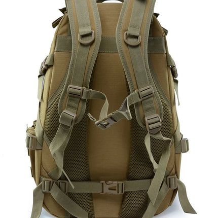 40L Camping Backpack Men's Bag Travel Bags Tactical Molle Climbing Rucksack Hiking Outdoor Reflective Shoulder Fishing Bag