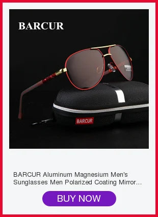 BARCUR Aluminum Men Sunglasses Polarized Male Sun Glasses For Men Women Eyewear Accessories