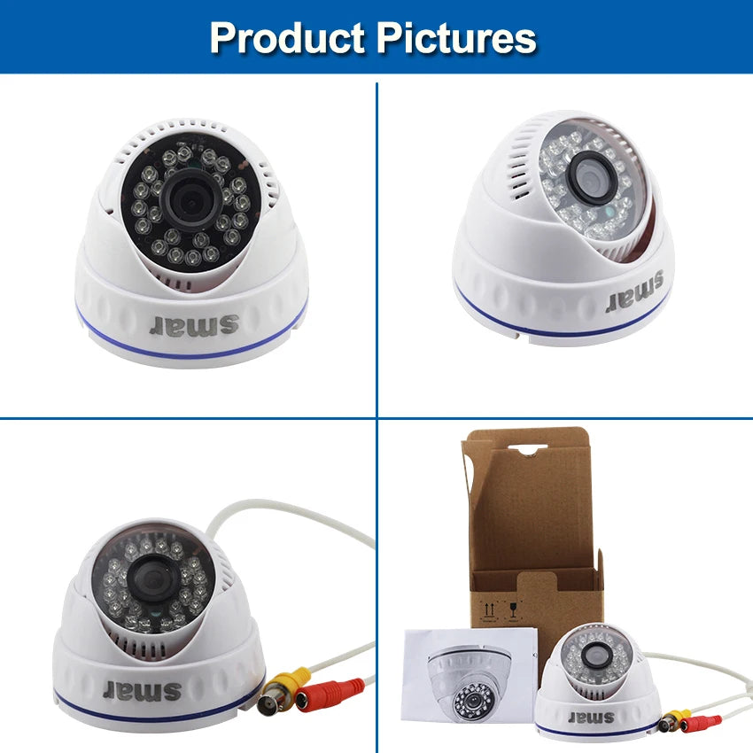 Smar 1080P Video Surveillance System 4CH H.264 CCTV HDMI DVR Security Kit Indoor Home Security Camera Day&Night Detect