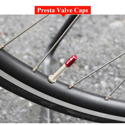 2pcs GUB Aluminum CNC Bicycle Tire Valve Cap MTB Road Bike Tube Tyre Gas Nozzle Cover for AV FV Schrader Presta Valve Dustproof