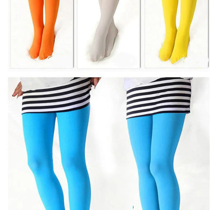 Girls Ballet Dance Pantyhose Children A Thin Section Fashion Velvet Tights Baby Solid Black White Stockings For 0-15Y Kids CN