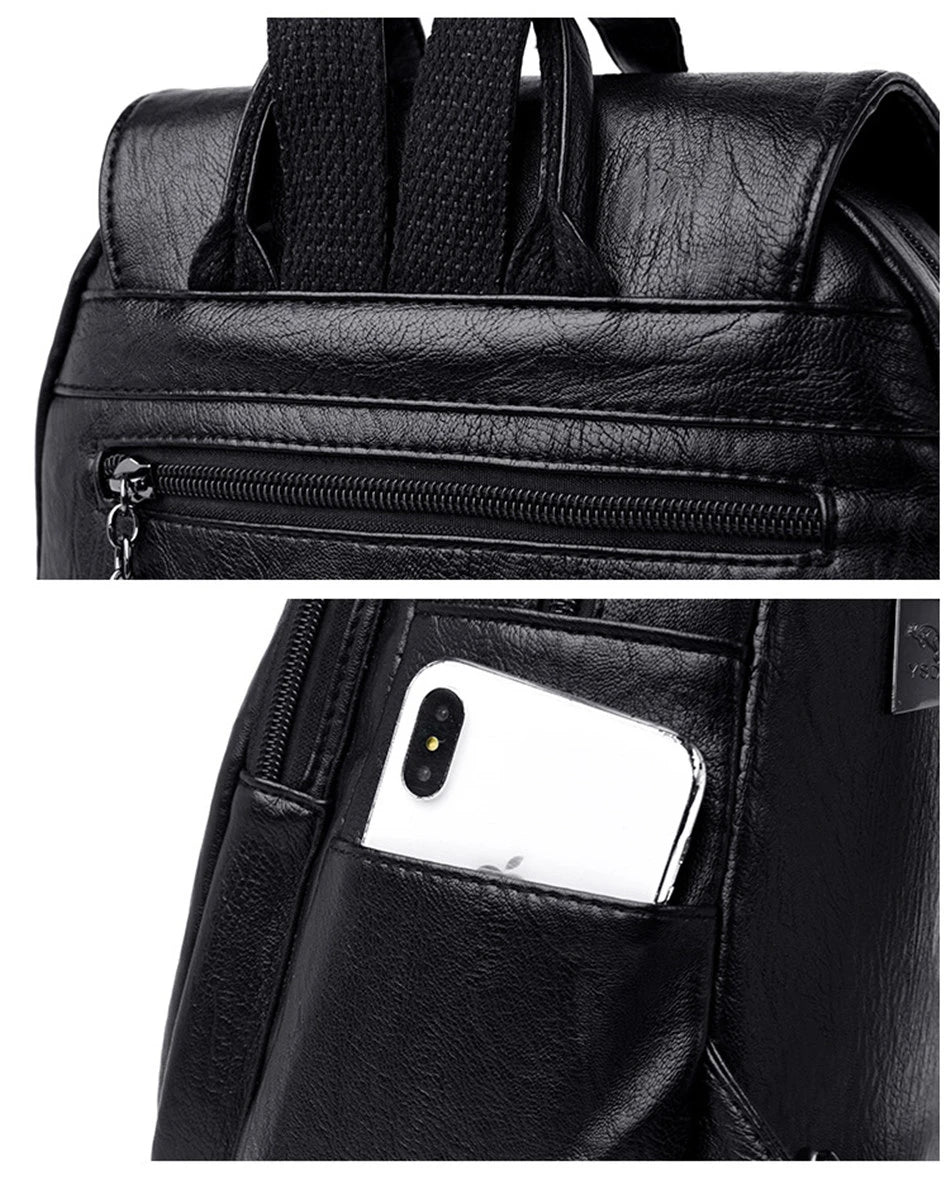 5 Color Women Soft Leather Backpacks Vintage Female Shoulder Bags Sac a Dos Casual Travel Ladies Bagpack Mochilas School Bags