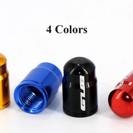 2pcs GUB Aluminum CNC Bicycle Tire Valve Cap MTB Road Bike Tube Tyre Gas Nozzle Cover for AV FV Schrader Presta Valve Dustproof