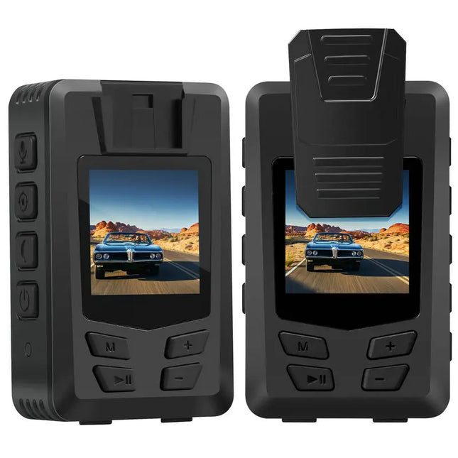 A23 Police Body Camera HD 1080P DVR Video Security Cam IR Night Vision Mini Camcorders with 14 H Long Battery Life Recording