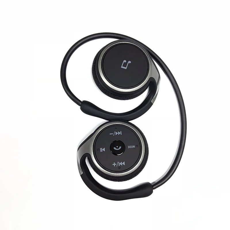 A6 Small Bluetooth Headphones Wrap Around Head Comfortable Wireless Headphones Foldable Bluetooth Headsets with Microphone Purse