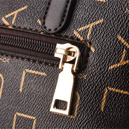 Fashion English Letter Handbag Women PU Leather Tassel Top-handle Bag Luxury Shoulder Bag Large Capacity Lady Tote Design Purse