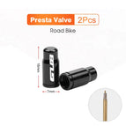 2pcs Black-Presta