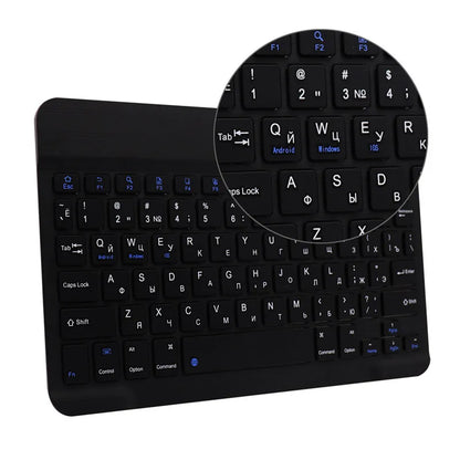 10 Inch Bluetooth Keyboard French Spanish Russian Arabic AZERTY Thai Keyboard Wireless Universal For IPad Tablet Pro 9.7 Android