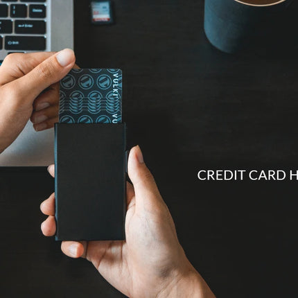 2022 New Card Wallet for Men Credit Card Holder RFID Blocking Pop Up Card Holder Women Minimalist Aluminum Smart Wallet