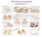 18K Gold Plated Brass Spacer Beads For Jewelry Making Materials,Separators For Beads, Striped Cut Flower Beads For Needlework