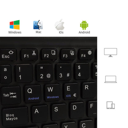 10 Inch Bluetooth Keyboard French Spanish Russian Arabic AZERTY Thai Keyboard Wireless Universal For IPad Tablet Pro 9.7 Android