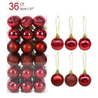 36pcs wine red / as picture