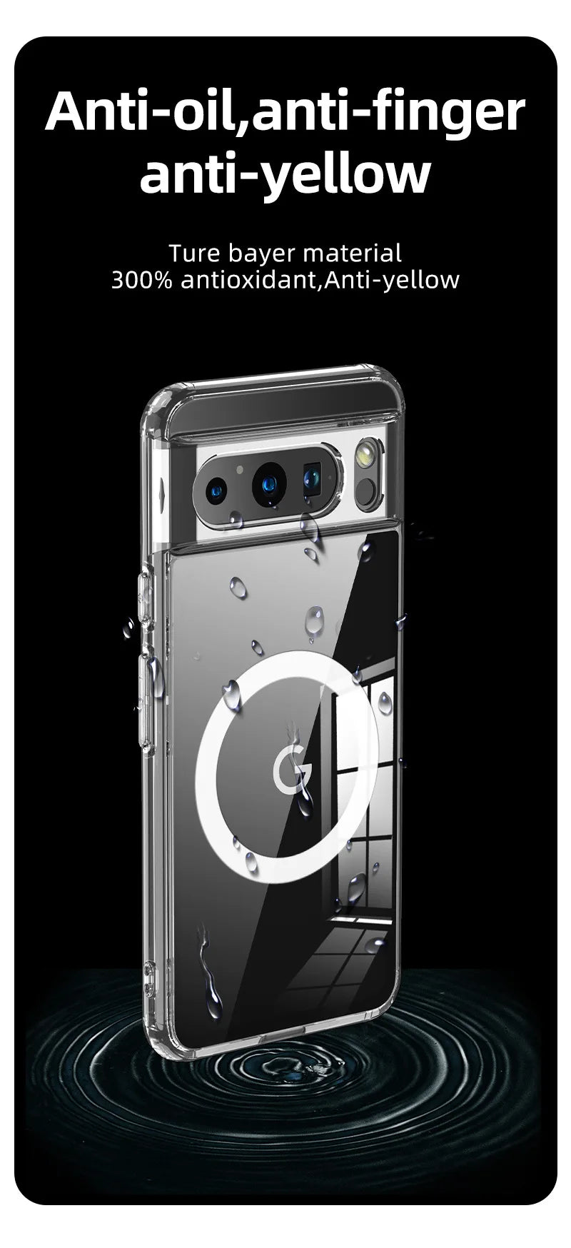 2025 Fashion Magnetic Case For Google Pixel 9 Pro 8 8A 7 10 Dull Polish Wireless Charger Cover Anti-knock Cases For Pixel 9A 7A