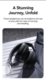 Baseus Bass 30 Max Wireless Headset Bluetooth 5.3 Over Headphones Bass-Enhancing 40mm Diaphragm Ultra Low Latency Earphones 50H