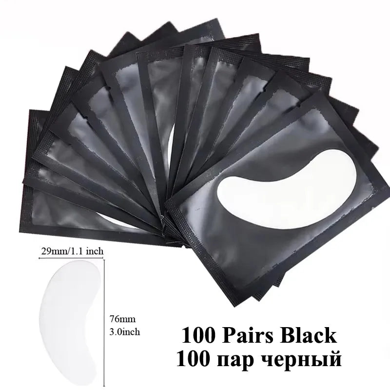 50 Pieces Of Hydrogel Eyelash Patch Grafting Eyelashes Isolating Pad Eyelash Patch Beauty  Moisturizing Eye Mask for Long-lastin