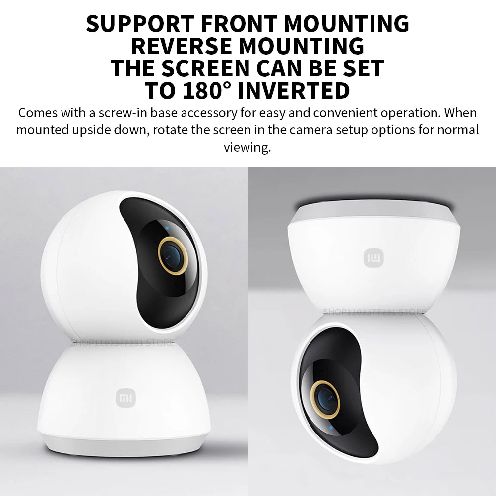 Original Xiaomi Smart Camera 2K 1296P HD 360 Angle Indoor Baby Security Monitor WIFI Night Webcam Video IP Camera Mi Smart Home
