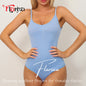 Flarixa Seamless Shapewear Bodysuit for Women Faja Full Body Shaper Thong Soft Body Shaping Sculpting Breast Slimming Underwear