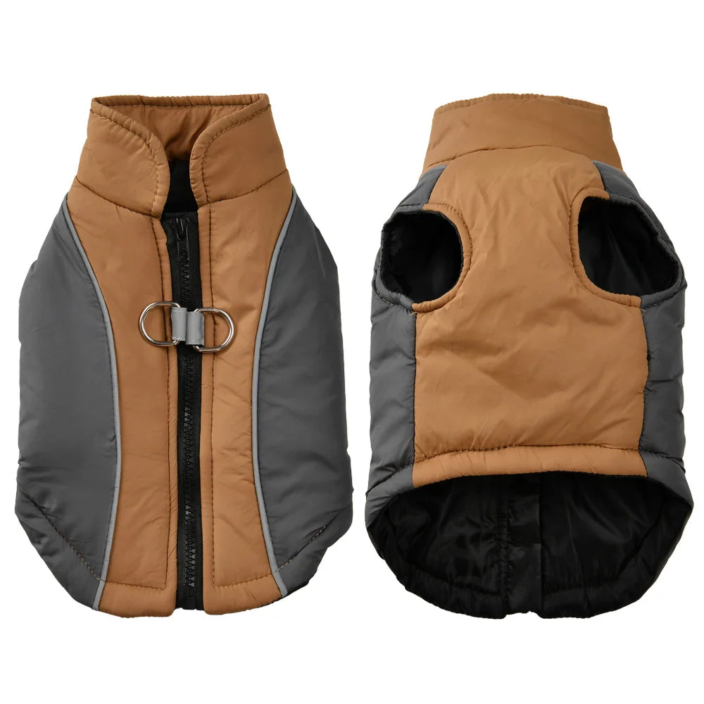 Winter Pet Dog Clothes For Small Medium Dogs Cats Windproof Cat Reflective Soft Cozy Jacket Coat with Elastic Chihuahua Clothing