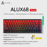 AJAZZ AK680 MAX Magnetic Switch Mechanical Keyboard 60% Rapid Trigger 0.01mm 8K/1K Return 68 keys Wired/Wireless Gaming Keybaord