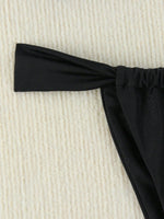 "2025 Sexy Bandeau Push-Up Bikini Set - Brazilian Thong Swimwear for Women"