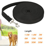 Long Nylon Pet Dog Leash For Small Big Dogs Cats Outdoor Hiking Puppy Lead Rope Strong Labrodor Traction Belt 1.5m 3m 10m 30m
