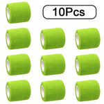 10 Rolls Athletic Wrap Tape Self Adhesive Elastic Bandage Elastoplast Sports Protector Knee Finger Shoulder Tattoo Accessories