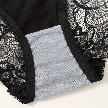 1 Piece Lace Stitching Bra   Panties Front Buckle Push Up Bra  Scallop Trim Panties Lingerie Set  Women's Lingerie Underwear