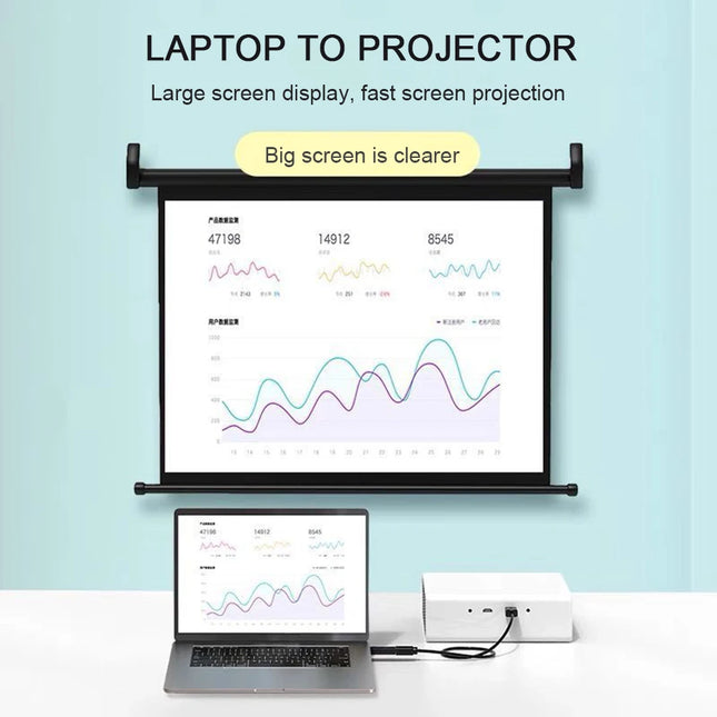 4K DisplayPort to HDMI-compatible Adapter Male DP to Female HDMI-Compatible Cable Converter Video Audio For HDTV PC Projector