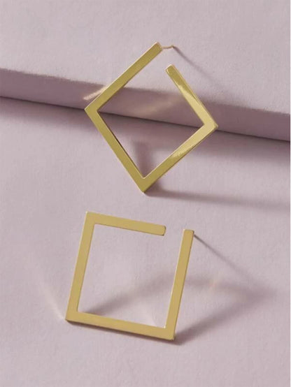 European and American fashion new environmentally friendly personality temperament cool style earrings exaggerated niche design