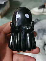 Middle Finger Cute Ghost Statue, Ghosts Small Scary Ghost Figurines, Halloween Home Decorations, Coffee Table Centerpieces Shelf