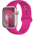 Silicone Band For Apple Watch strap 44mm 45mm 40mm 41mm 42-38mm 45 mm sport bracelet iwatch series 8 7 6 5 4 3 SE 9 Ultra 2 49mm