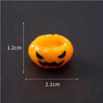 Halloween Decoration Maple Leave Ghost Desktop Ornaments Mini Skull Luminous Horror Eyeball Halloween Party Favors Home Decor