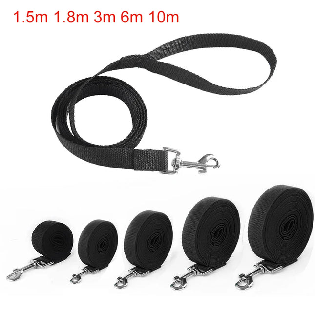 Long Nylon Pet Dog Leash For Small Big Dogs Cats Outdoor Hiking Puppy Lead Rope Strong Labrodor Traction Belt 1.5m 3m 10m 30m