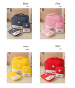 3 Pcs/set Portable Medical Storage Bag Camping Emergency First Aid Kit Organizer Home Outdoor Travel Bag