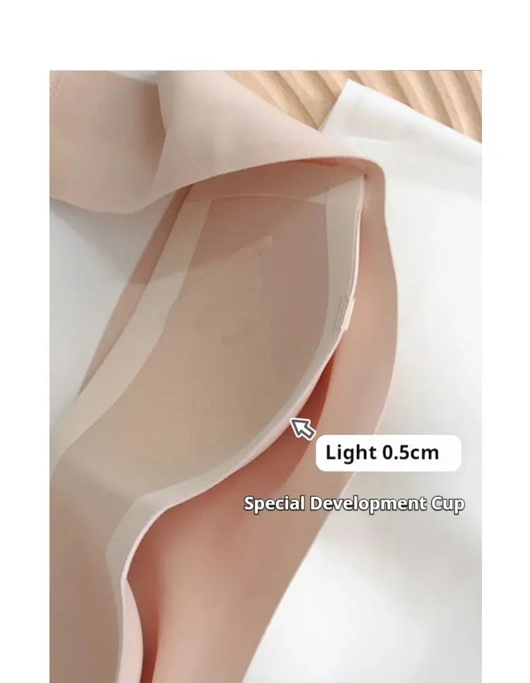 Women's bra strapless underwear thin non slip non marking invisible collection breast supplement jelly bra