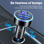 Total 100W Car Charger 6 Ports USB C Charger PD Fast Charging for iPhone 15 14 13 Pro Max Xiaomi 14 13 Samsung
