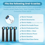 Replacement Toothbrush Heads Compatible with Oral B Braun Professional Electric Brush Heads 1000 1500 3000 6000 7000 7500 8000