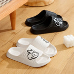 Summer Women's Slippers Fashion Indoor Soft Sole Durable And Wear-resistant Cute Cartoon Cat Bathroom Home Shoes Couple
