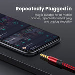 NNBILI 1.5M Jack 3.5mm Audio Cable Nylon Braid 3.5mm Car AUX Cable Headphone Extension Code for Phone MP3 Car Headset Speaker
