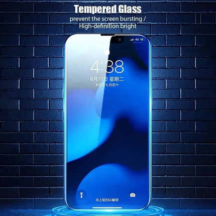 4Pcs Tempered Glass for IPhone 15 14 13 12 11 Pro Max Screen Protector For IPhone 13Mini 14 Plus
