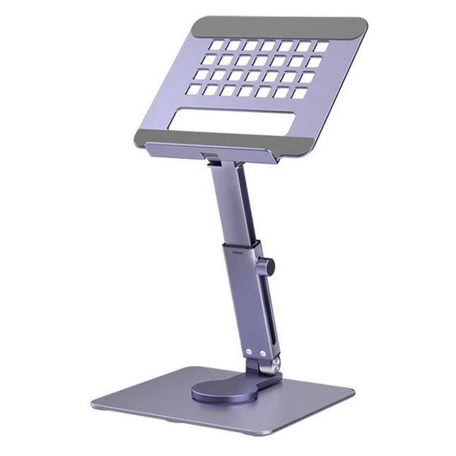 Aluminum Tablet Stand Desk Riser 360° Rotation Multi-Angle Height Adjustable Foldable Mount Dock For Pro iPad Xiaomi Huawei Tab
