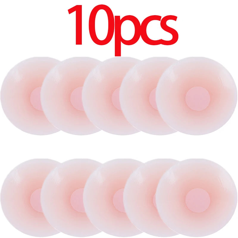 Reusable Breast Petals Lift Invisible Silicone Bra-less Pasties Pad Nipple Cover Invisible Petal Adhesive Stick on Bra for Women
